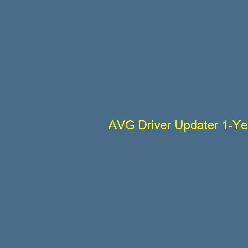 AVG Driver Updater 1-Year / 3-PC