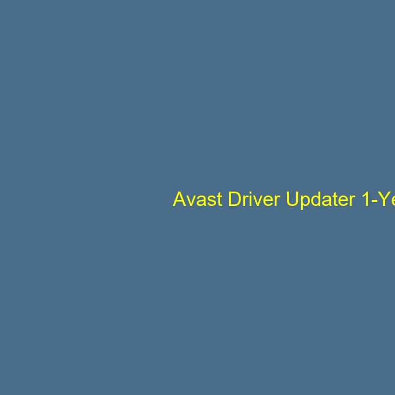 Avast Driver Updater 1-Year / 1-PC