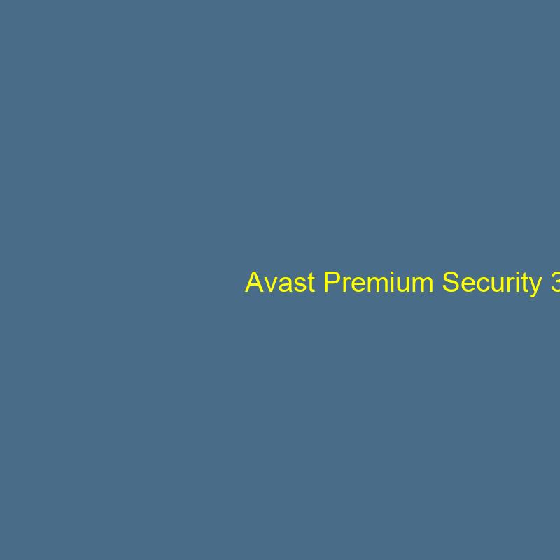 Avast Premium Security 3-Years / 1-PC