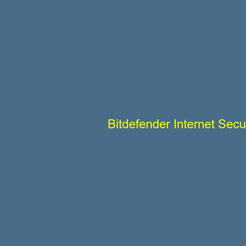 Bitdefender Internet Security - 2-Years / 1-PC - United States & Canada