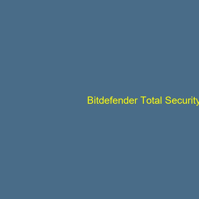 Bitdefender Total Security with VPN - 1-Year / 10-Device - United States & Canada