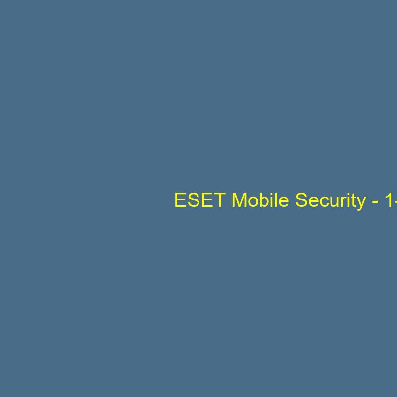 ESET Mobile Security - 1-Year / 1-Android