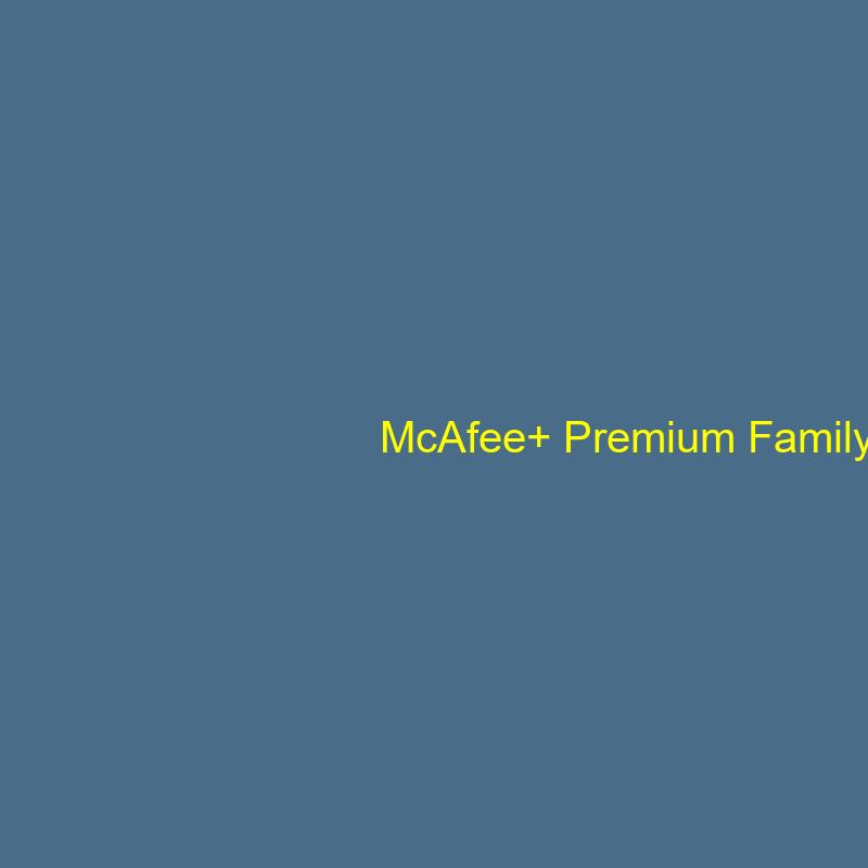 McAfee+ Premium Family - 1-Year / Unlimited Devices - Europe/UK